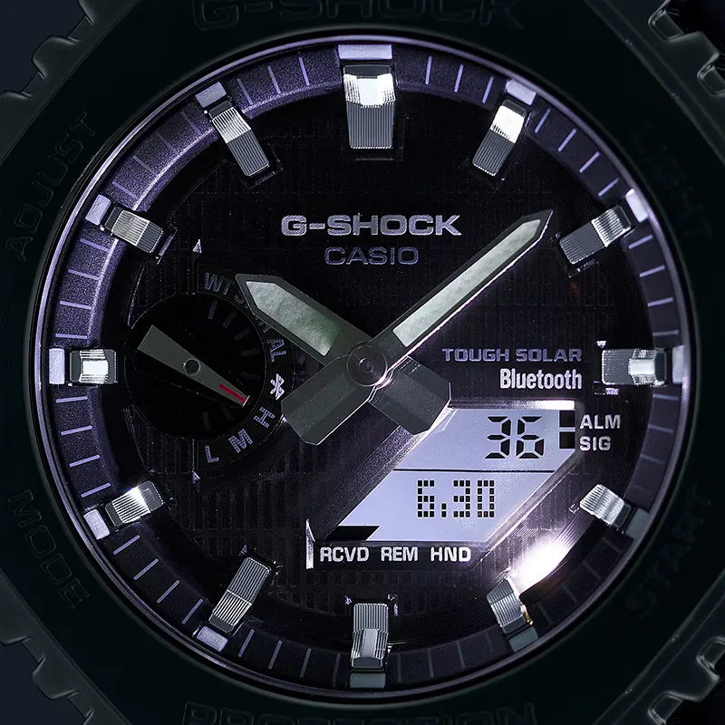 Casio G-Shock Tough Solar Bluetooth White Dial Men's Watch- GBM-2100A-8B